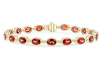 C310-38967: BRACELET 9.22 TW GARNET 9.26 TGW