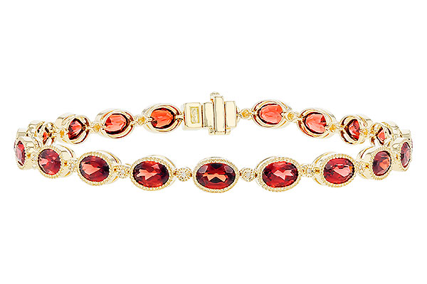 C310-38967: BRACELET 9.22 TW GARNET 9.26 TGW