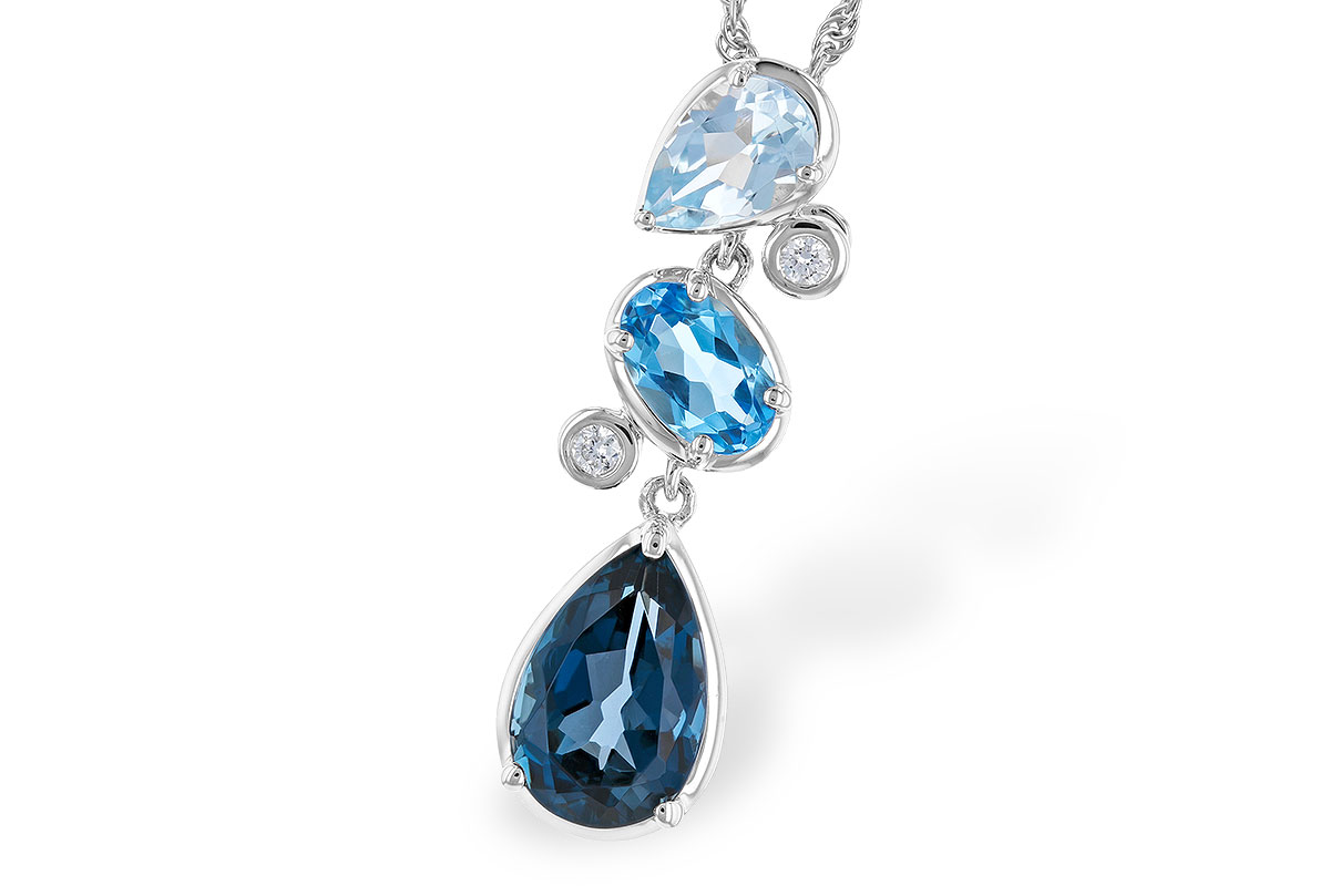 C310-39894: NECK 1.99 TW BLUE TOPAZ 2.02 TGW