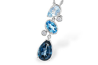 C310-39894: NECK 1.99 TW BLUE TOPAZ 2.02 TGW