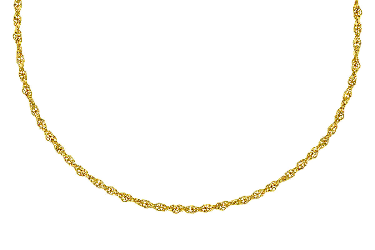 C310-42630: ROPE CHAIN (8IN, 1.5MM, 14KT, LOBSTER CLASP)