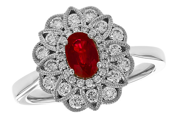 C310-44394: LDS RG .55 TW RUBY 1.07 TGW (6x4MM RUBY)