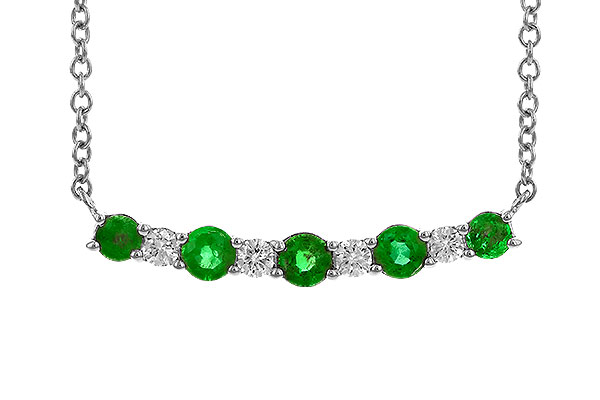 C310-44403: NECK .43 TW EMERALD .55 TGW