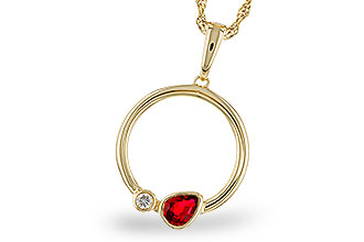 C311-29885: NECKLACE .24 RUBY .26 TGW