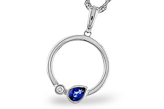 C311-29894: NECKLACE .26 SAPPHIRE .28 TGW