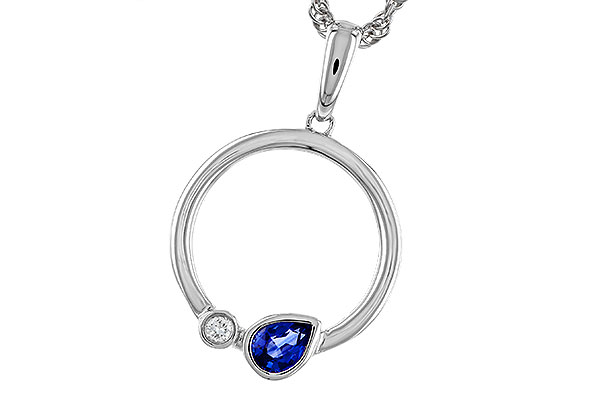 C311-29894: NECKLACE .26 SAPPHIRE .28 TGW