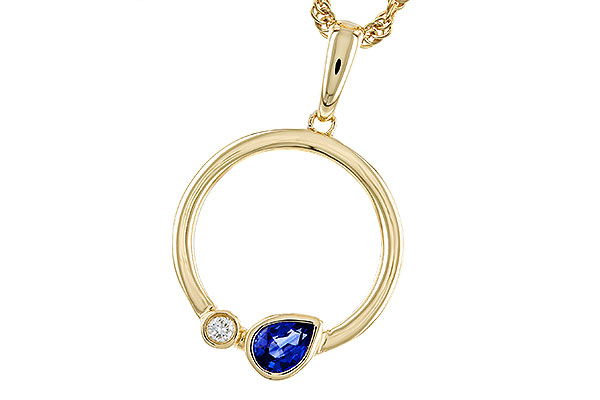 C311-29894: NECKLACE .26 SAPPHIRE .28 TGW