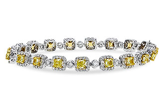 C311-31685: BRACELET 4.37 FANCY YELLOW DIAS 7.12 TW (7")