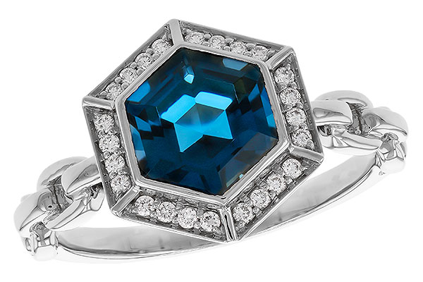 C311-33494: LDS RG 2.03 LONDON BLUE TOPAZ 2.14 TGW (7.5MM LBT)