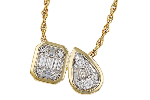 C311-35330: NECKLACE .17 BAG .25 TW