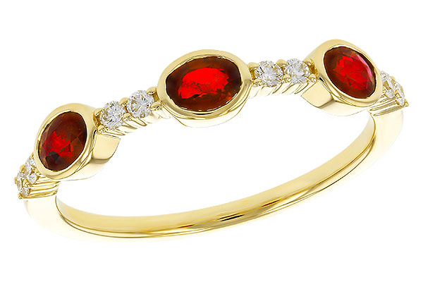 C311-36185: LDS WED RG .66 TW RUBY .78 TGW