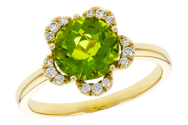 C311-36194: LDS RG 2.16 PERIDOT 2.28 TGW (8MM RD)