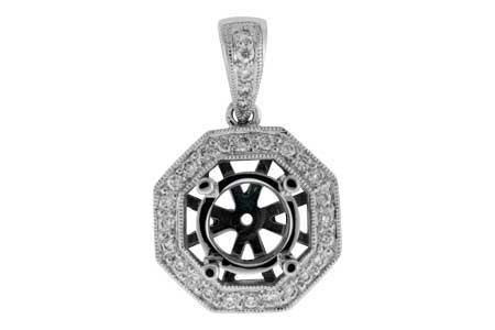 D132-20803: SEMI PENDANT .25 TW