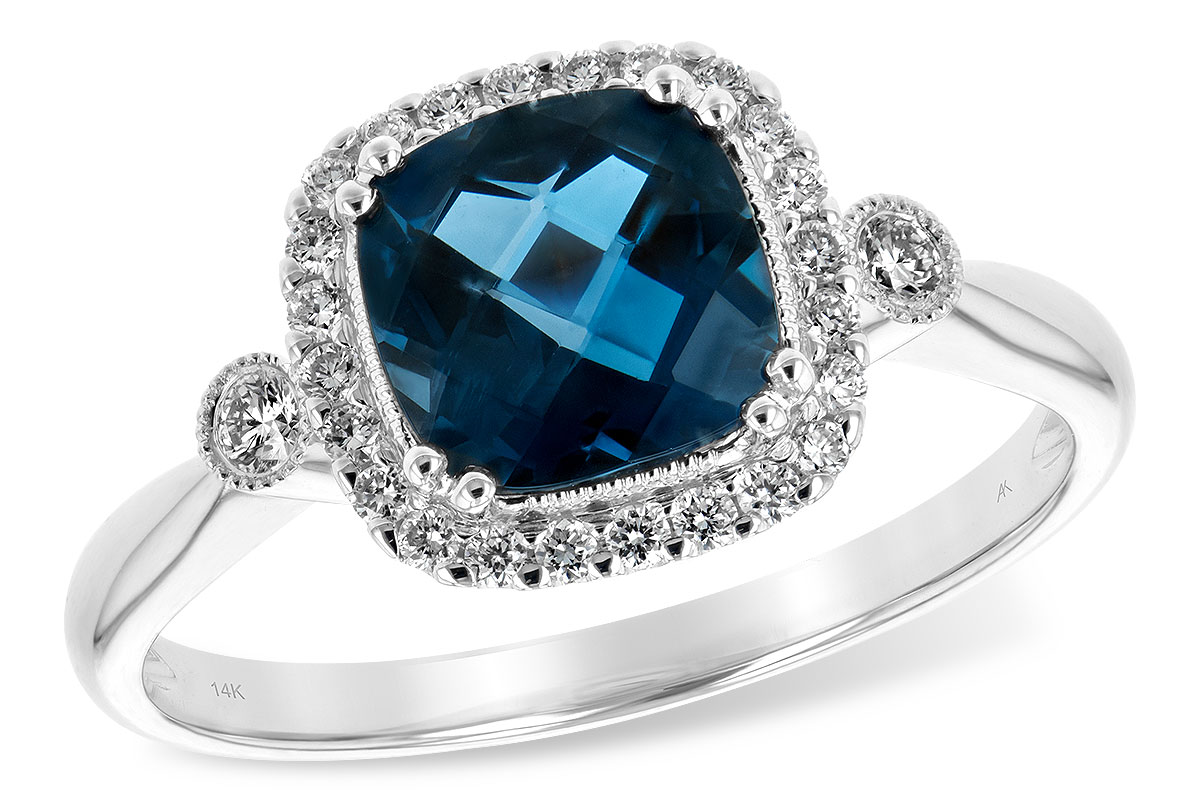 D225-83476: LDS RG 1.62 LONDON BLUE TOPAZ 1.78 TGW (7MM LBT)