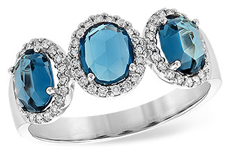 D226-73530: LDS RG 1.80 TW LONDON BLUE TOPAZ 2.02 TGW