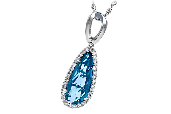 D226-80730: NECK 3.31 LONDON BLUE TOPAZ 3.50 TGW