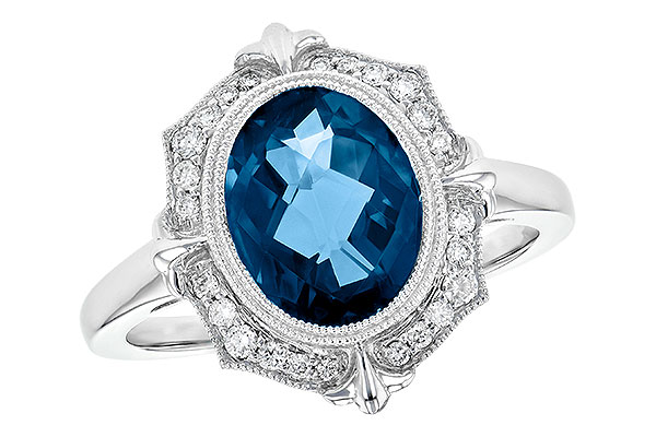 D226-80739: LDS RG 3.00 LONDON BLUE TOPAZ 3.16 TGW