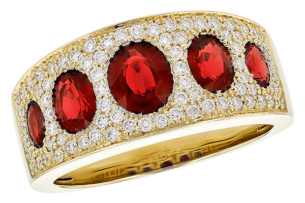 D309-49839: LDS WED RG 1.60 TW RUBY 2.00 TGW