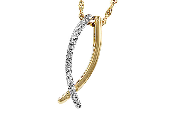 D311-35294: NECKLACE .25 TW