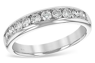 E129-51703: LDS WED RG .50 TW (10 STONES)