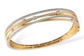 E222-18948: BANGLE BRACELET .91 TW