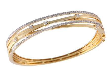 E222-18948: BANGLE BRACELET .91 TW
