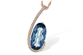 E225-83539: NECK 4.48 LONDON BLUE TOPAZ 4.60 TGW