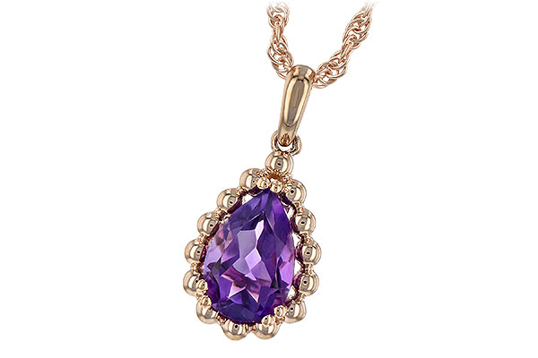 E225-86248: NECKLACE 1.06 CT AMETHYST