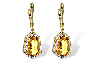 E226-74403: EARR 3.80 TW CITRINE 4.05 TGW