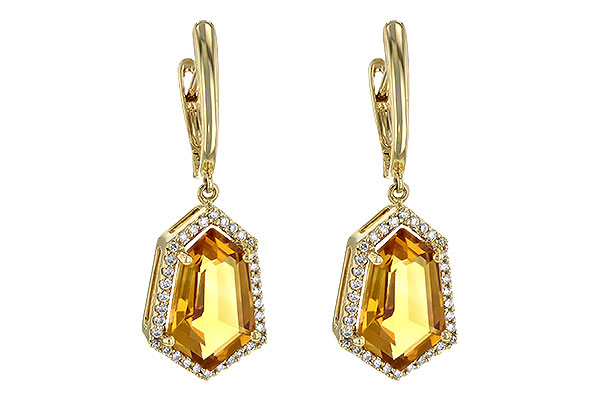 E226-74403: EARR 3.80 TW CITRINE 4.05 TGW