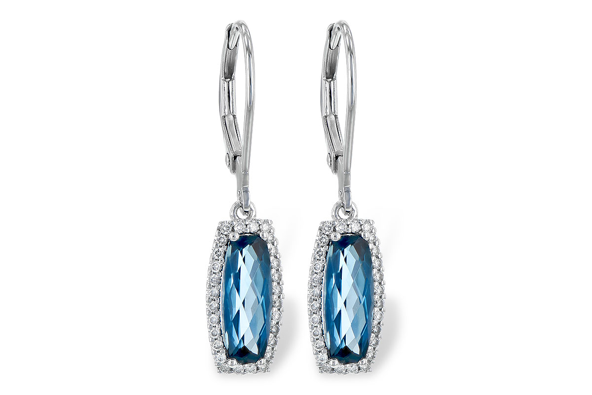 E226-78939: EARR 2.10 LONDON BLUE TOPAZ 2.28 TGW