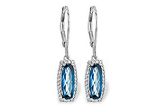 E226-78939: EARR 2.10 LONDON BLUE TOPAZ 2.28 TGW