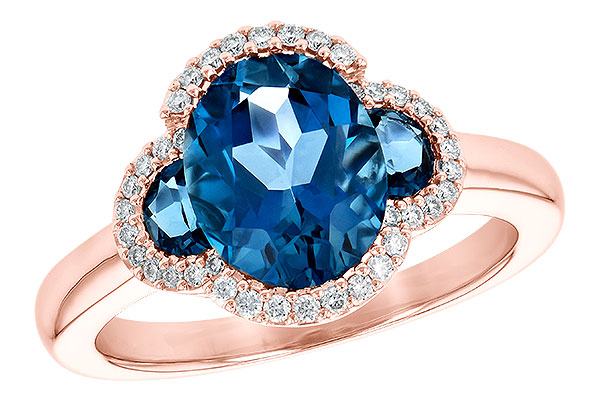 E226-78966: LDS RG 3.04 TW LONDON BLUE TOPAZ 3.20 TGW