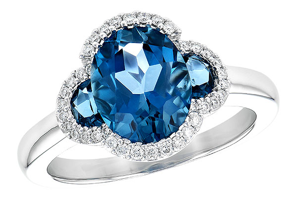 E226-78966: LDS RG 3.04 TW LONDON BLUE TOPAZ 3.20 TGW