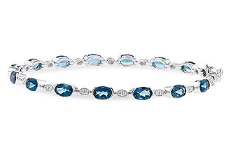 E226-78994: BRACELET 7.20 LONDON BLUE TOPAZ 7.36 TGW