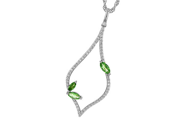 E226-79894: NECK .35 GREEN GARNET .55 TGW