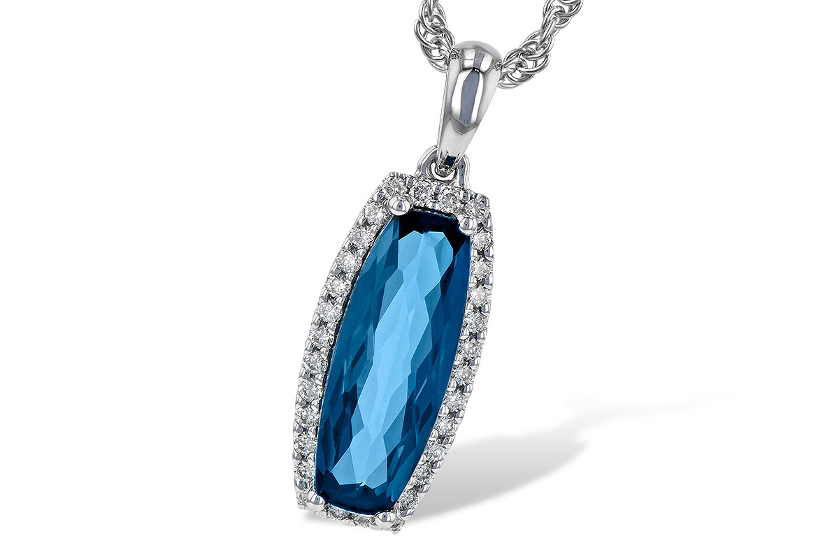 E226-80730: NECK 1.58 LONDON BLUE TOPAZ 1.70 TGW