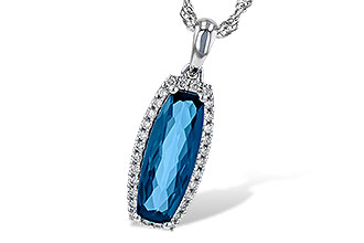 E226-80730: NECK 1.58 LONDON BLUE TOPAZ 1.70 TGW