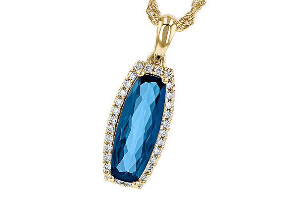 E226-80730: NECK 1.58 LONDON BLUE TOPAZ 1.70 TGW