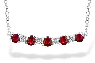 E226-81639: NECK .58 TW RUBY .70 TGW