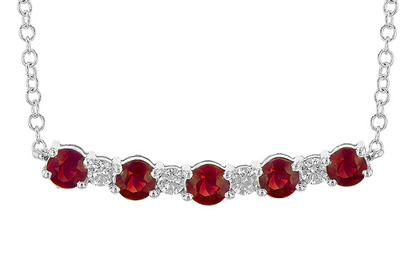 E226-81639: NECK .58 TW RUBY .70 TGW