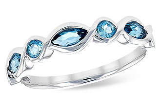 E309-48957: LDS RG .60 TW BLUE TOPAZ