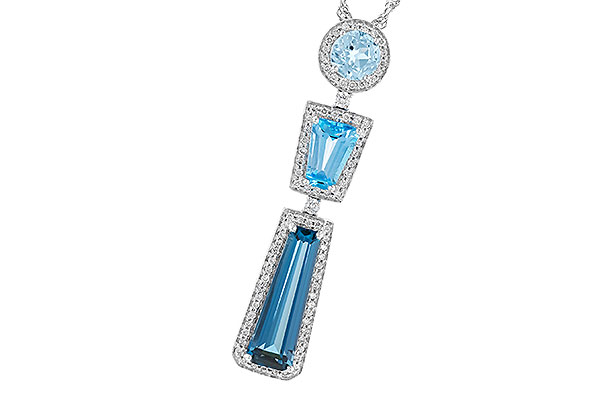 E310-38930: NECK 3.26 TW BLUE TOPAZ 3.50 TGW