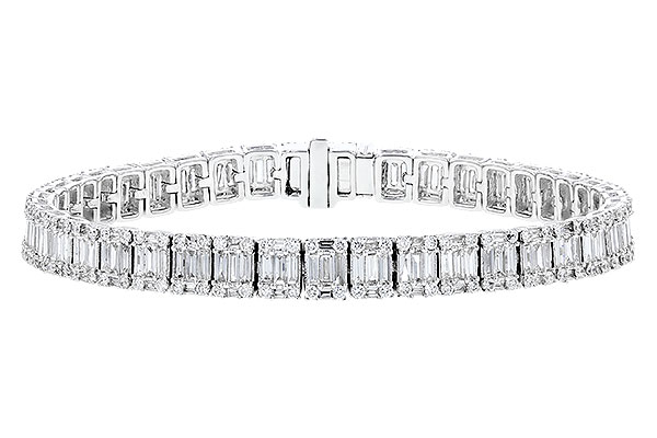 E310-38966: BRACELET 2.72 TW BAGUETTES 4.10 TW