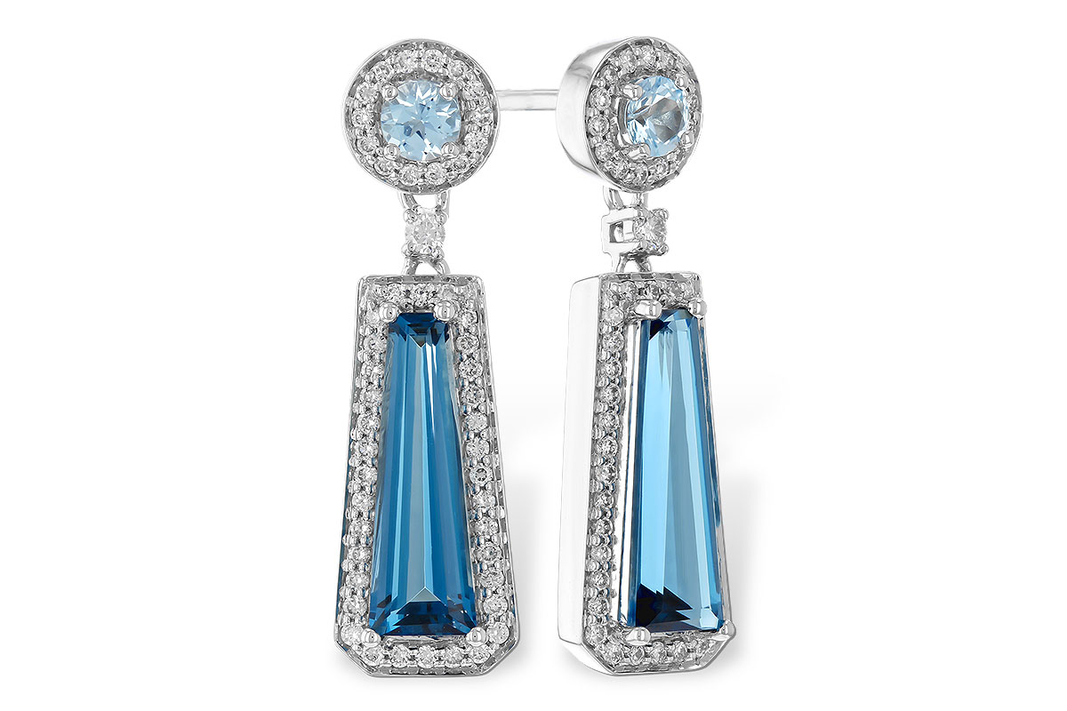 E310-40785: EARR 2.28 TW BLUE TOPAZ 2.54 TGW