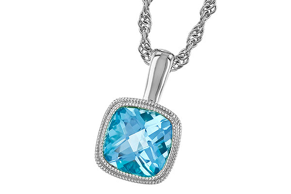 E310-42630: NECKLACE 1.10 CT BLUE TOPAZ