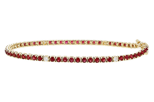 E311-28994: BRACELET 3.04 RUBY 3.29 TGW (7")