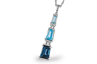 E311-31666: NECKLACE 2.60 TW BLUE TOPAZ 2.65 TGW