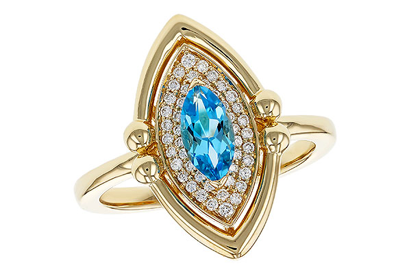 E311-36203: LDS RG .54 BLUE TOPAZ .70 TGW (8x4MM BT)