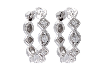 F037-64366: EARRINGS .22 TW